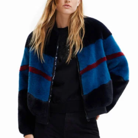 Chaqueta bomber pelo Desigual