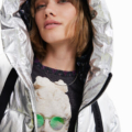 Chaqueta padded mangas desmontables Desigual