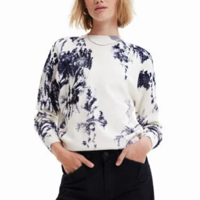 Jersey estampado hojas Desigual