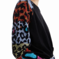 Jersey mangas animal print Desigual