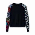 Jersey mangas animal print Desigual