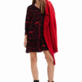 Vestido corto camisero mensajes Desigual