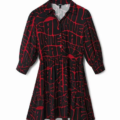 Vestido corto camisero mensajes Desigual