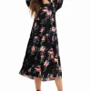 Vestido midi floral Desigual