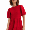 Vestido corto textura Desigual