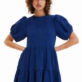 Vestido corto textura Desigual