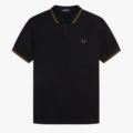 Polo con ribete con dos franjas FRED PERRY