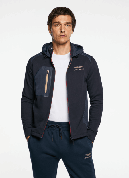 Sudadera de viaje con capucha y cremallera HACKETT