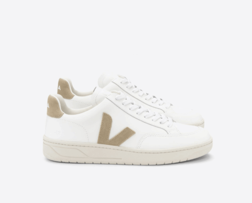 Zapatillas VEJA mujer V-12 LEATHER WHITE DUNE Zapatillas VEJA mujer V-12 LEATHER WHITE DUNE