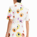 Vestido corto camisero flores M. Christian Lacroix