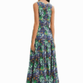 Vestido largo cut-out naturaleza