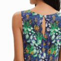 Vestido largo cut-out naturaleza