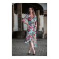 Vestido floral volante KAHYRA