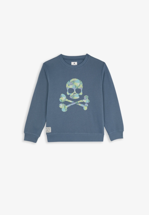 Sudadera calavera multicolor