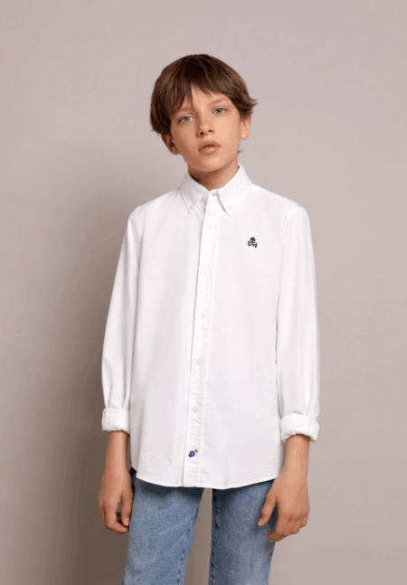 Camisa oxford cuello botones