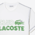 Camiseta de hombre Lacoste en algodón ecológico con estampado vintage