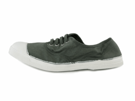 Zapatillas Bensimon Lona Kaki Cordón