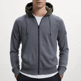 Jersey de punto con capucha ECOALF Peral gris