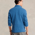 Jersey de hombre de algodón con cuello alto con cremallera