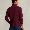 Jersey de hombre de algodón con cuello alto con cremallera