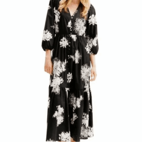 Vestido camisero midi flores