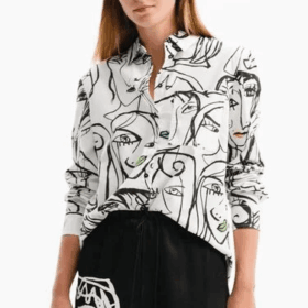Camisa caras arty