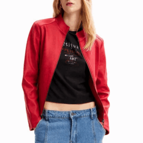 Cazadora biker slim