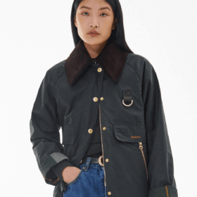 Chaqueta Barbour mujer Catton Spey Wax verde