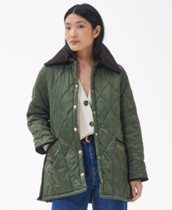 Chaqueta Barbour mujer Modern Liddesdale Quilt verde