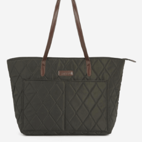 Bolsa Barbour Tote Acolchada verde oliva