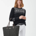 Bolsa Barbour Tote Acolchada verde oliva