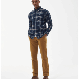 Camisa BARBOUR Tailored Ronan azul marino