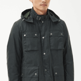 Chaqueta Barbour Auto Wax verde