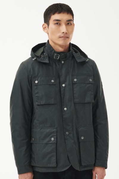 Chaqueta Barbour Auto Wax verde