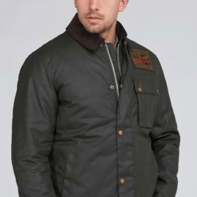 Chaqueta Barbour Workers Wax verde
