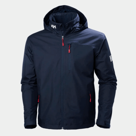 Chaqueta con capucha de capa intermedia crew