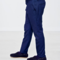 Pantalon SPAGNOLO traje nido de abeja azul