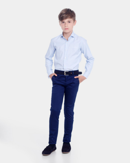 Pantalon SPAGNOLO chino gabardina marino