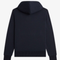 Sudadera con capucha y ribetes