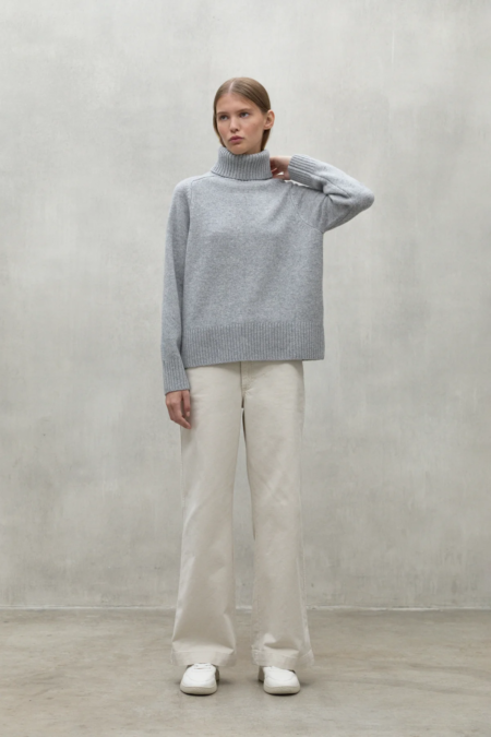 Jersey cuello alto ECOALF Caqui Gris