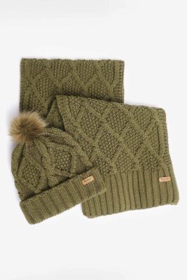 Set Regalo BARBOUR Gorro Ridley y Bufanda