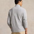 Jersey RAPLH LAUREN Estate-Rib de cremallera corta gris