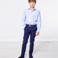Camisa de niño Dobby Cuello Cutaway Lisa Celeste