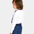 Camisa de niño SPAGNOLO Dobby Cuello Cutaway Lisa Crudo