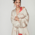 Kimono de mujer en satén estampado UNIQUE UNLIMITED