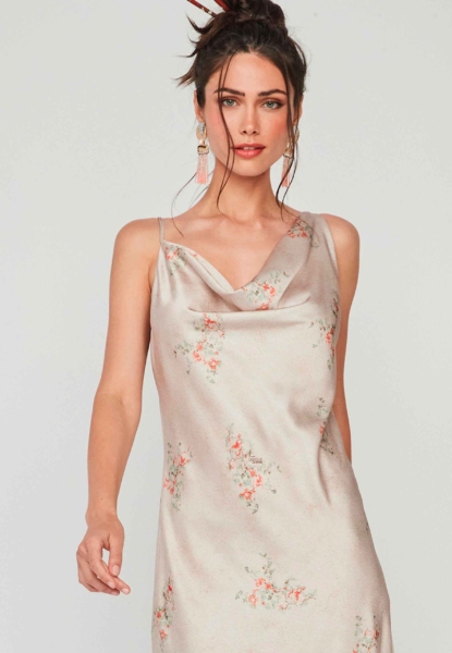 Vestido Raisu UNIQUE UNLIMITED beis