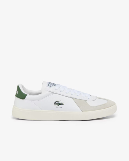 Zapatillas de hombre Baseshot Pro de piel LACOSTE blanco