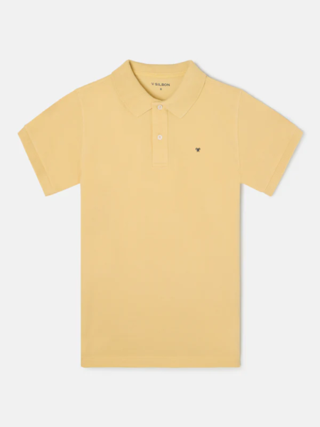 Polo clasico liso SILBON amarillo