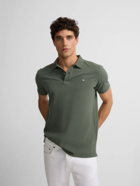 Polo clasico liso SILBON caqui