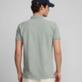 Polo clasico liso SILBON verde claro